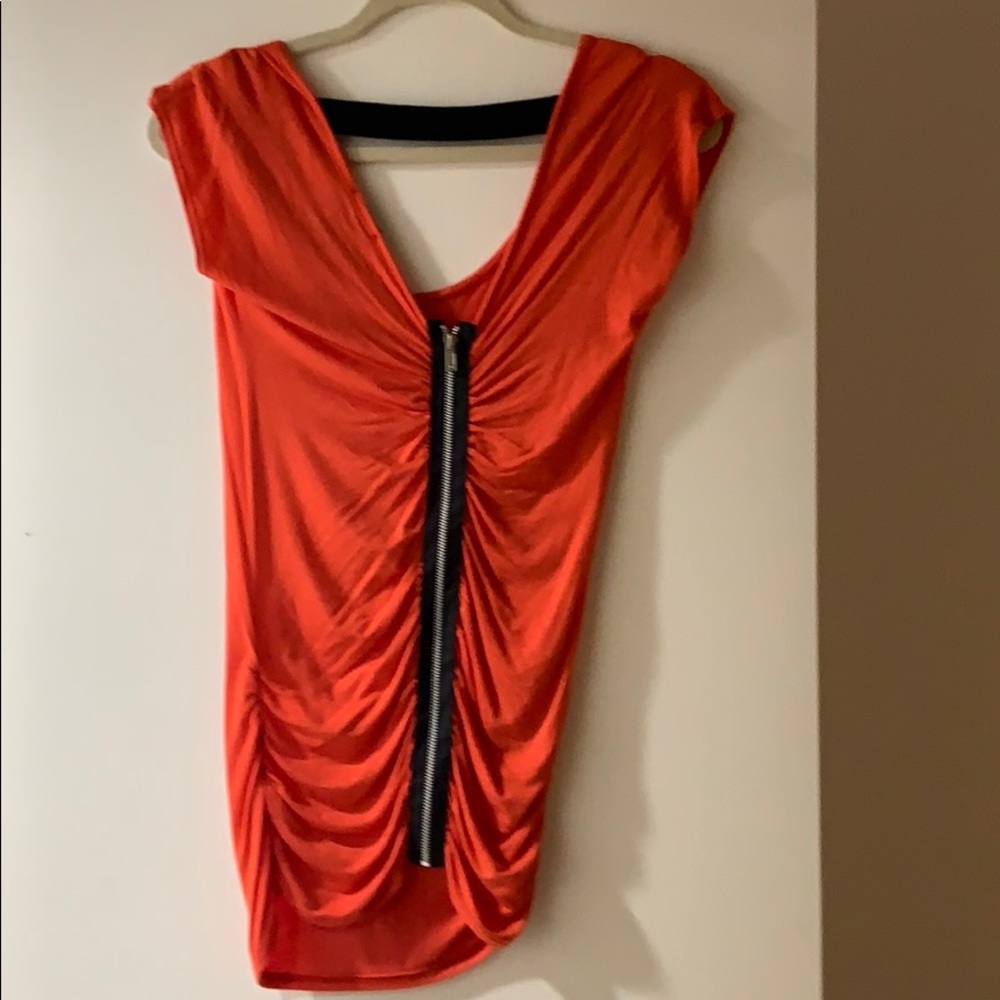 Bebe bright orange top
